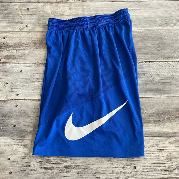 Nike Shorts Nike Mens Drifit Hbr 9 Basketball Shorts Bluewhite Size